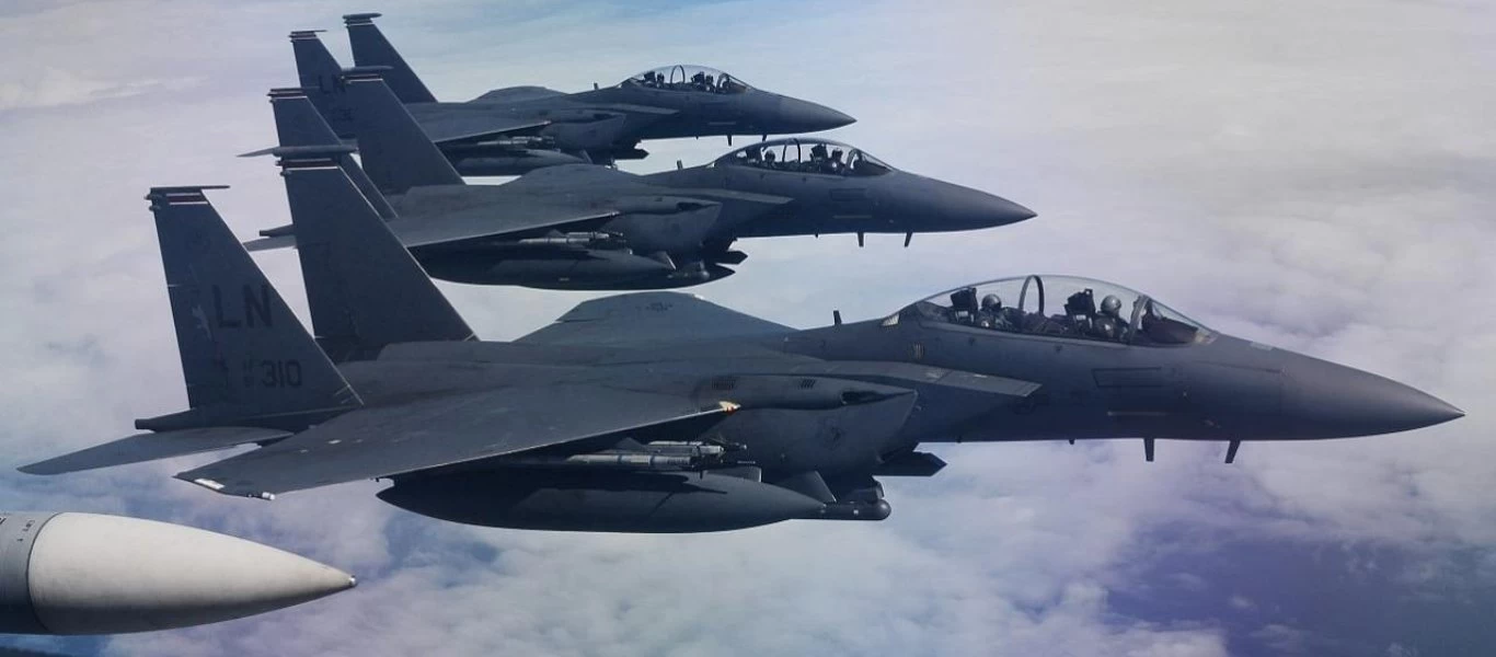 Μήνυμα στήριξης των ΗΠΑ στην Αθήνα - F-15 πέταξαν πάνω από Λέσβο και Κω